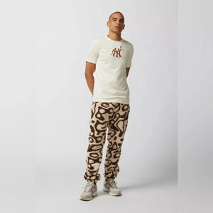 Parks Project UO Exclusive Geyser Fleece Sweatpant, Brown/Tan, Small, NWT